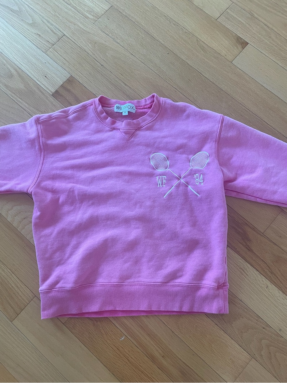 Wildfox women Bright Pink Tennis Sweatshirt